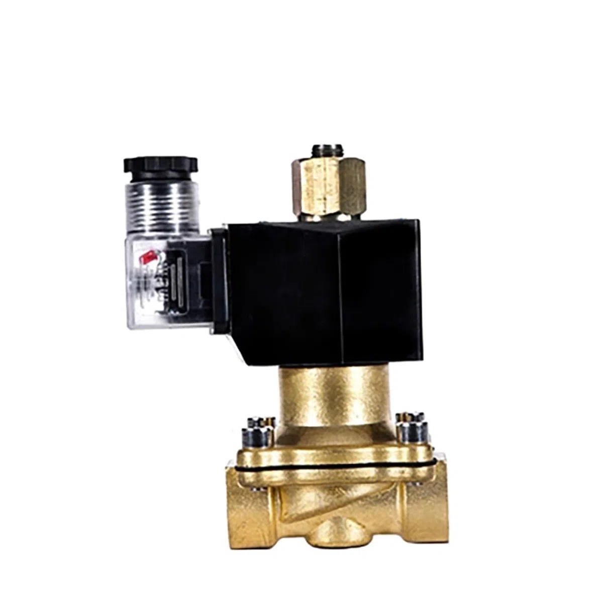Válvula De Solenoide Normalmente Abierta Latón 3/8 "1/2" 1 "1-1/2" 2 "IP65 Interruptor Control Tubería Agua ConservacióN Del Agua(1-1/4",G,24VDC)