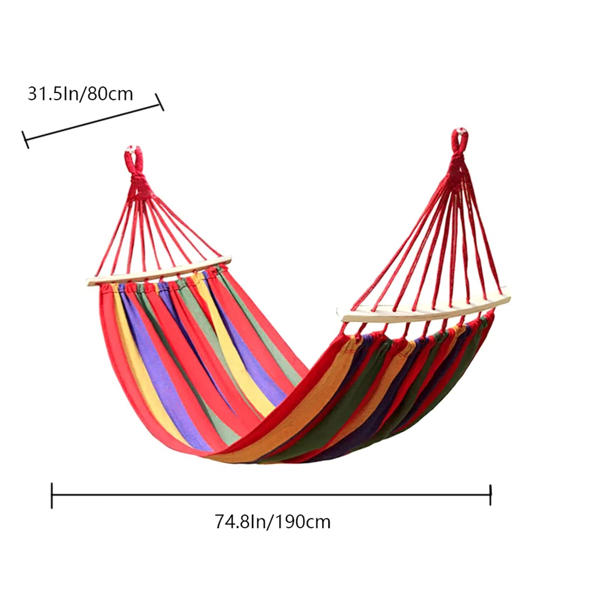 Hamaca portátil ligera hamaca colgante portátil para interior y hogar, silla de camping al aire libre para senderismo al aire libre (color: rojo, tamaño: 190 x 80 cm)