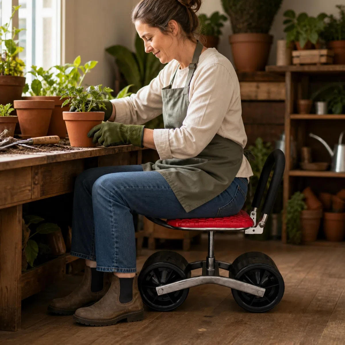 kowaku Asiento Jardín con Ruedas
