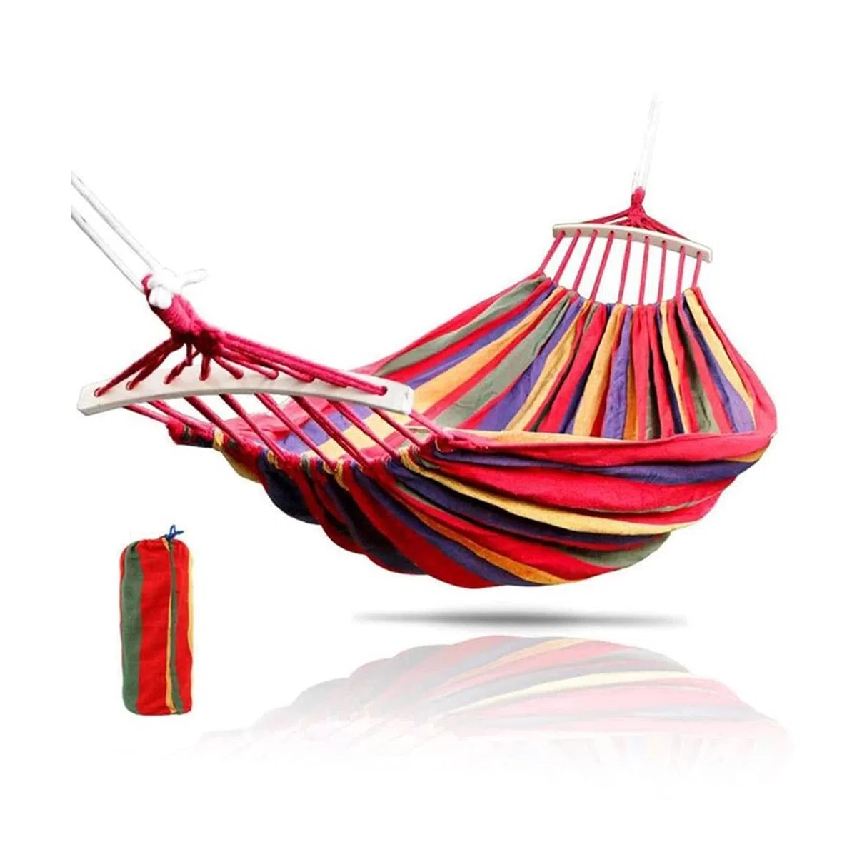 Hamaca portátil ligera hamaca colgante portátil para interior y hogar, silla de camping al aire libre para senderismo al aire libre (color: rojo, tamaño: 190 x 80 cm)