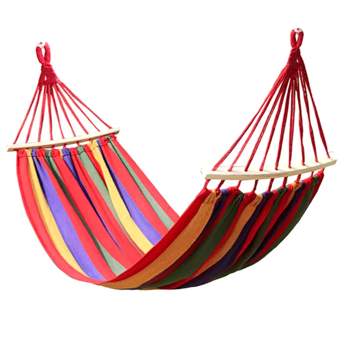 Hamaca portátil ligera hamaca colgante portátil para interior y hogar, silla de camping al aire libre para senderismo al aire libre (color: rojo, tamaño: 190 x 80 cm)
