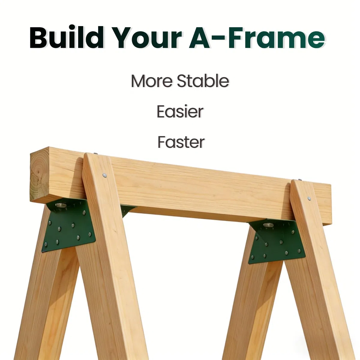4 accesorios de columpio de madera EZ Frame, soporte de marco A para columpio, columpio, ajuste oscilante, soporte de alta resistencia