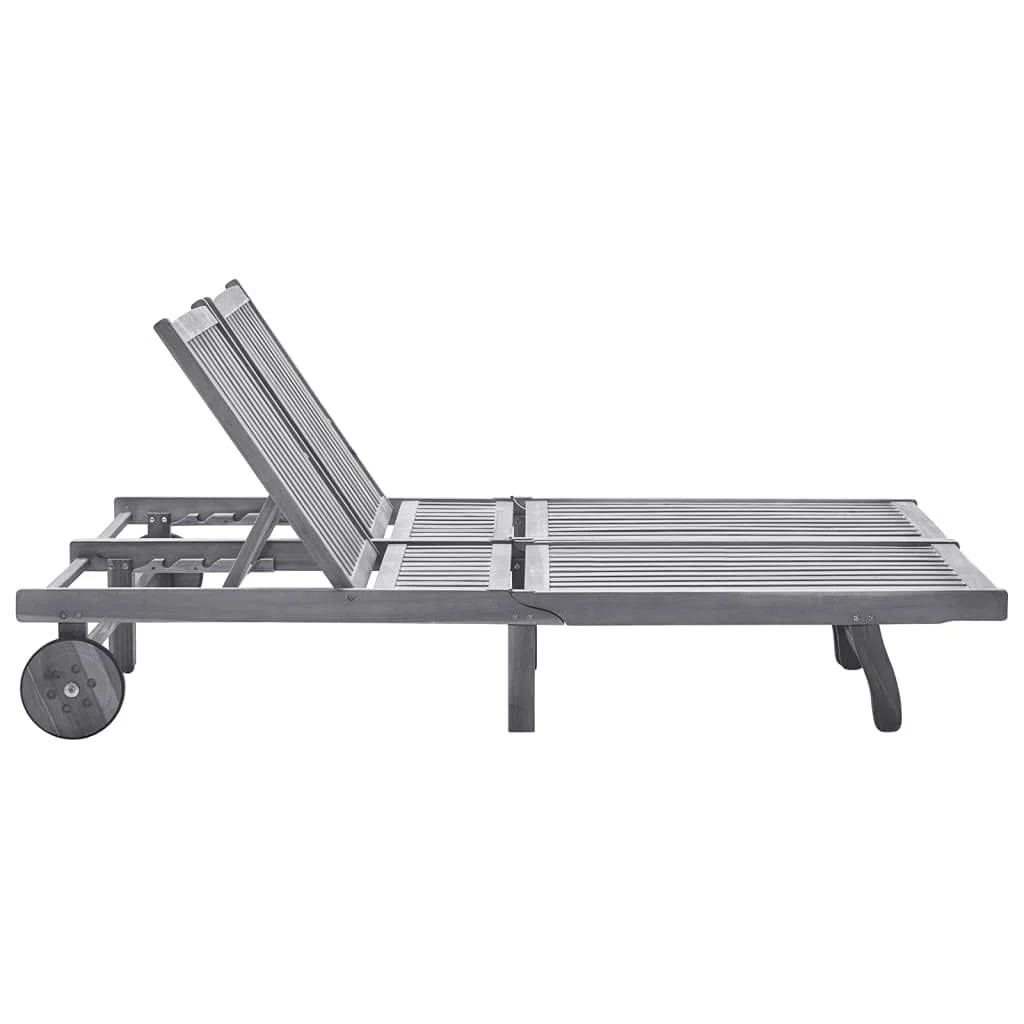 Esterilla Playa Plegable,Silla de Playa Plegable Ligera,Tumbona de jardín 2 Personas y Cojines Madera Maciza de acaciaAdecuado para Balcones, Jardines, Patios