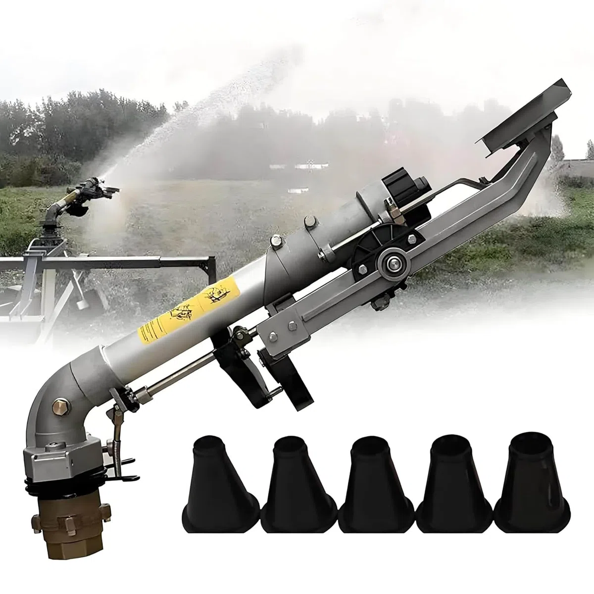 Aspersor de Impacto con 5 Boquillas Intercambiables MODEL50