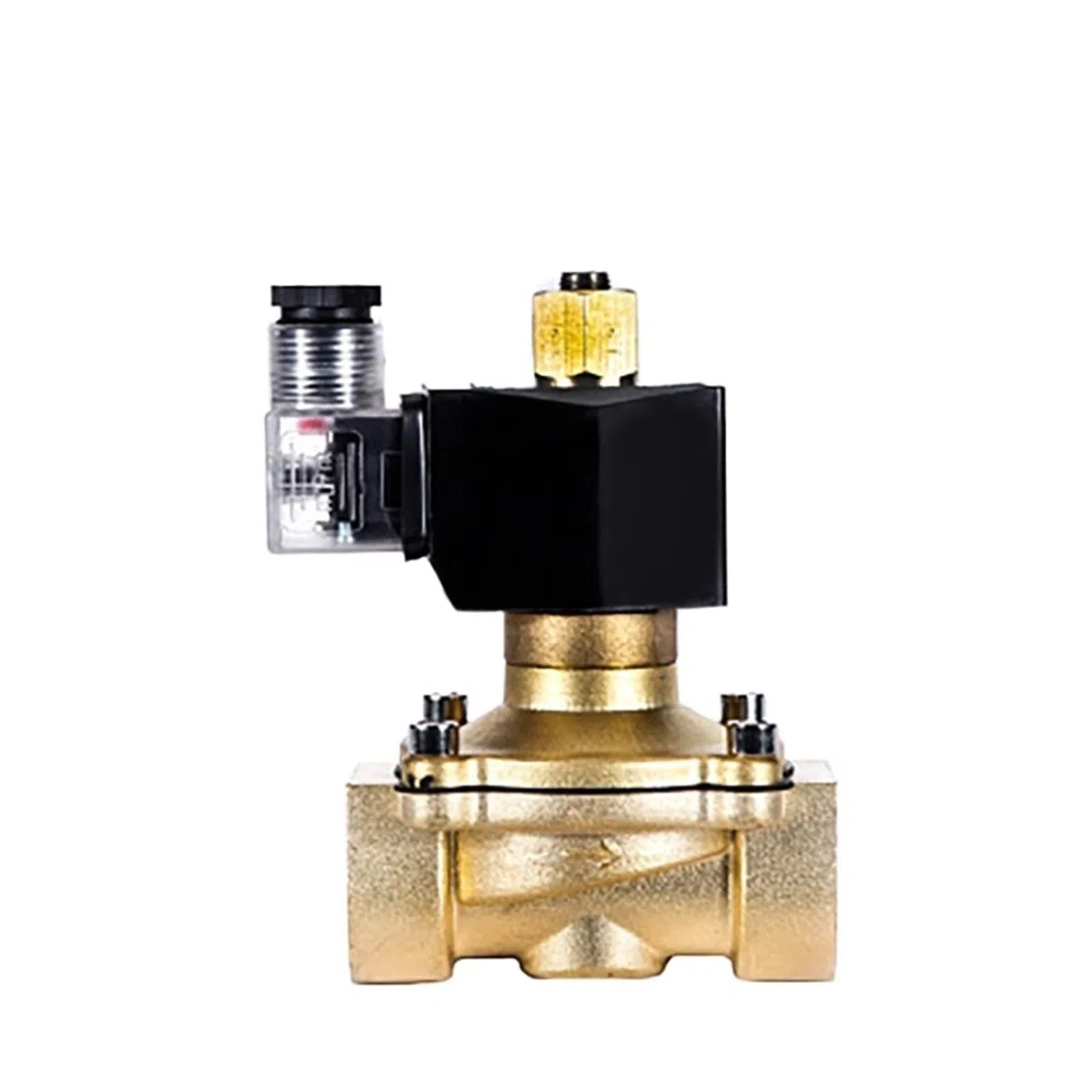 Válvula De Solenoide Normalmente Abierta Latón 3/8 "1/2" 1 "1-1/2" 2 "IP65 Interruptor Control Tubería Agua ConservacióN Del Agua(1-1/4",G,24VDC)