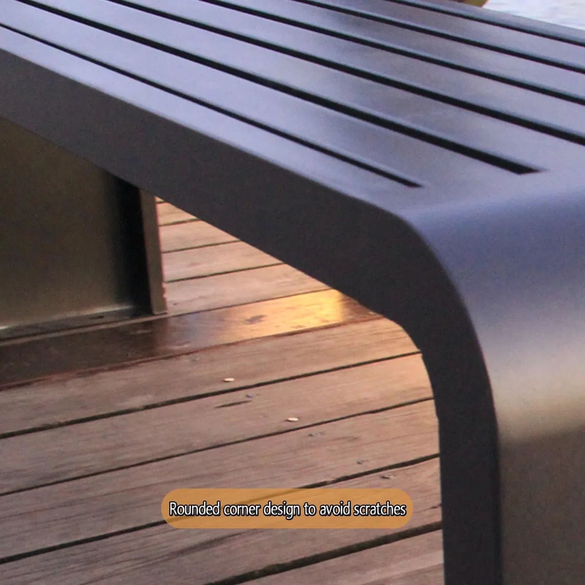 Banco de metal para exteriores, resistente a la intemperie, diseño sin respaldo, asientos 2-3, perfecto para jardín, patio o uso en interiores, solución de asiento elegante